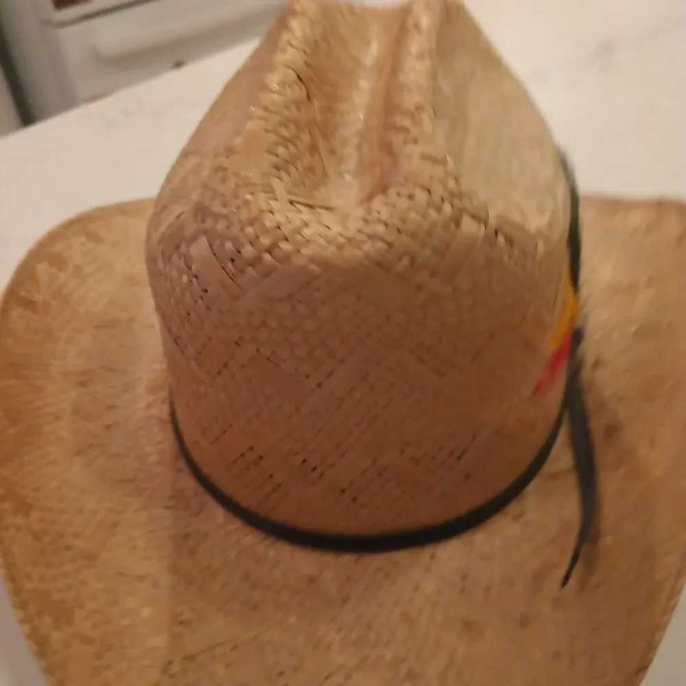 Vintage John B Stetson Company Kachina Model Cowboy Western Straw Hat Size 7